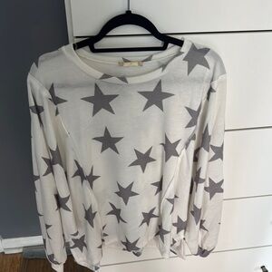 Altar'd State Cream Oversized Sweatshirt